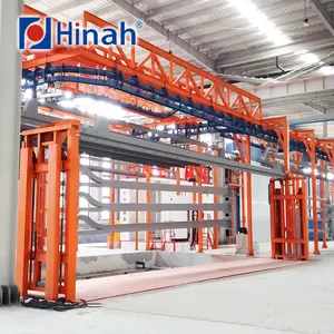 Small Space High Capacity Power And Free Overhead Conveyor Powder Coating Line