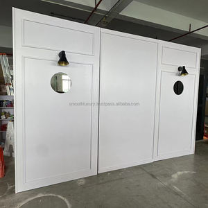 SMOOTH Usine Direct Prix Acrylique Blanc Arche Stand Anneau De Toile De Fond De Mariage pour Boisson Champagne Mur Événement Fête Affichage - Product Image 2