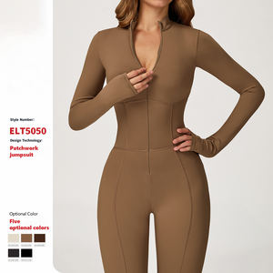 XW-DLT5050 Tuta Intera Sportiva a Maniche Lunghe ad Asciugatura Rapida per Palestra, Corsa, Sollevamento Glutei, Allenamento, Yoga, Fitness, Abbigliamento Attivo per Donne - Product Image 2