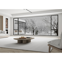Ventanas de aluminio de vidrio de alta calidad Pasivo NFRC AS2047 Noa Swing Ventana fija Doble o triple acristalamiento templado