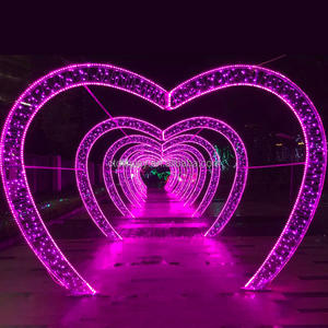 2024 ngoài trời đám cưới Ngày Valentine dẫn bức thư tình và hình trái tim vòm Motif ánh sáng - Product Image 4