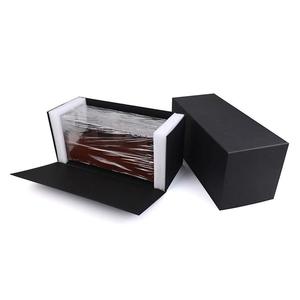 Boîte à montres en bois écologique certifiée FSC avec couvercle en acrylique, étui de rangement et de présentation luxueux pour hommes, forme rectangulaire DS - Product Image 4