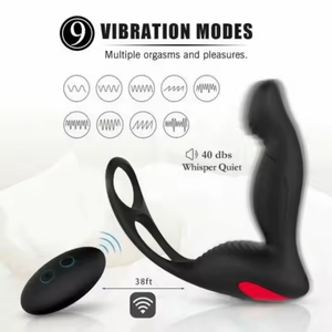 2025 vendite calde anale anale Plug 9 modelli di vibrazione prostatica massaggiatore Silicone anale vibratore <span class=keywords><strong>per</strong></span> gli uomini - Product Image 4