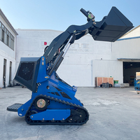 450 Shandong Baumaschinen-Anbaugeräte Fabrikpreis Handgeführter Mini-Kompaktlader Kompaktlader Mini-Traktor