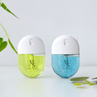 Carte de parfum en plastique PETG de haute qualité, forme ovale, 30 ml, avec vaporisateur à fine brume pour cosmétiques