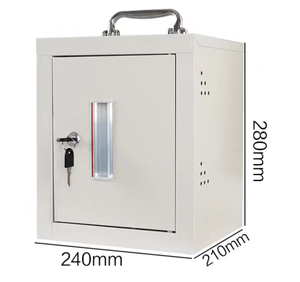 Prix de gros Rangement portable pour téléphone Boîte de rangement pour téléphone Serrure à clé avec porte transparente Casier pour téléphone portable Armoire murale - Product Image 2