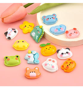 อุปกรณ์ตกแต่งเรซิ่นรูปหัวสัตว์การ์ตูน งานถักไหมพรม ตุ๊กตาสัตว์ขนาดเล็ก สำหรับทำเคสมือถือ แม่เหล็กติดตู้เย็น กิ๊บติดผม ยางมัดผม - Product Image 1