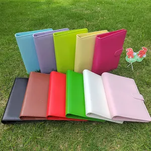 ขายส่งที่กำหนดเองโลโก้ A5 PU หนังโน๊ตบุ๊ค A5 6 Budget Binder แทรก Binder โฟลเดอร์หนังมังสวิรัติ