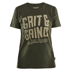 BLAKLADER - 940910424209L Women's t-shirt grit and grind Forest <b>Night</b> - EAN 7330509947098 WORK T-SHIRTS AND POLO SHIRTS - Product Image 1