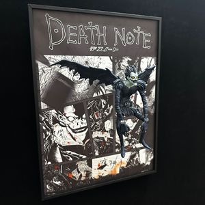 3D nota di morte <span class=keywords><strong>Anime</strong></span> figura pittura <span class=keywords><strong>Anime</strong></span> figura arte arte parete retrò Poster pittura decorativa per la casa miglior regalo