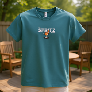 Camiseta Spritz Classic Recipe Color Verde Azulado, Corte Unisex, Ropa Promocional - Product Image 3