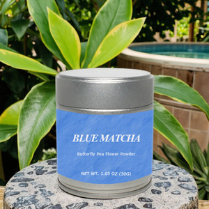 Polvo de Extracto de Flor de Clitoria Ternatea Personalizado, Polvo de Té de Flor de Clitoria Ternatea, Polvo de Matcha, Orgánico Ceremonial Azul 99% - Product Image 3