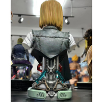 Personnalisable de dragon ball z sculpture de personnage personnages féminins 18 résine artisanat enfant cadeau jouets à collectionner