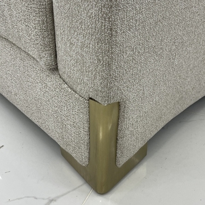 قماش إيطالي حديث مخصص بتصميم بسيط غرفة معيشة على شكل حرف L للفنادق والشقق - Product Image 6