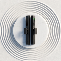 Cerradura Inteligente para Puerta Cilíndrica Clase C con Huella Dactilar Biométrica, Contraseña, Control por Aplicación, Impermeable, para Hogar, Oficina, Puerta Exterior