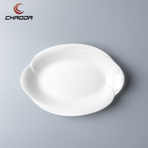 12-Inch Modern Restaurant Porcelain <strong>Serving</strong> Oval Platter with Large Stone Lines Ceramic <strong>Big</strong> <strong>Plate</strong> and Dinnerware Dishes - Product Image 4