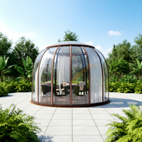Dôme en polycarbonate rotatif de haute qualité, tente bulle, installation facile, design moderne pour café, restaurant, hôtel en plein air