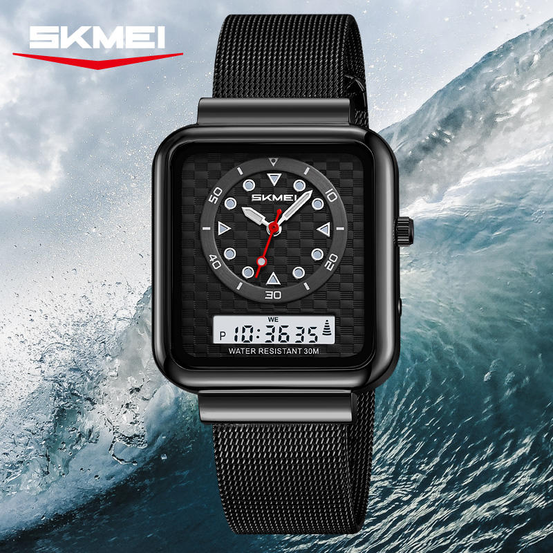 Skmei 2466 Dual Time Movement Digital Analog Watches for Men