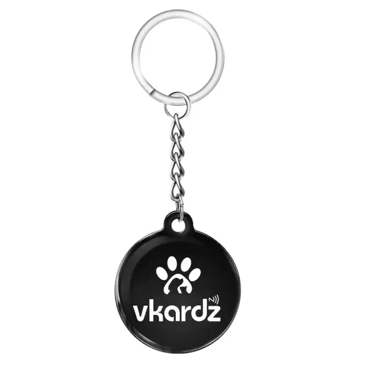 Tùy chỉnh NFC tap Keychain với in mã QR, 13.56MHz NFC Tag cho bán lại