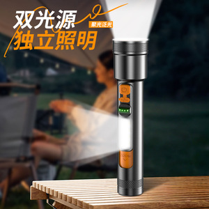 Linterna de Alta Intensidad 19Baba de Aleación de Aluminio, 1200mAh Recargable, Luz Lateral COB, para Uso en Exteriores y en el Hogar - Product Image 2