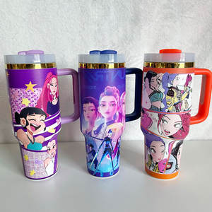 40oz Huntrix Kpop Demon Hunters Tumbler Stainless Steel Water Bottle Insulated <b>Coffee</b> Cup 30oz K Pop Travel <b>Mug</b> with Straw - Product Image 5