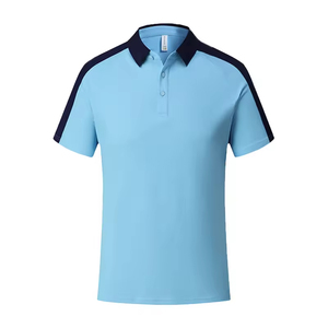 <span class=keywords><strong>Polo</strong></span> pour homme <span class=keywords><strong>bleu</strong></span> foncé à lumière vive, anti-froissement, anti-taches, coupe ajustée, vente en gros, commande en gros, <span class=keywords><strong>polo</strong></span> de golf, t-shirt - Product Image 5