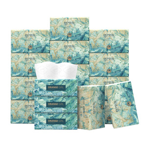 Orange Girl Facial Tissue 280 Sheets Per Carton Thickened Embossed <b>Kitchen</b> <b>Paper</b> For Household Use - Product Image 2