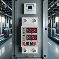 HBG-05 Din Rail40A 63A 80A 100A Réglable Sur Sous Tension Dispositif De Protection Protecteur Relais Moniteur Limite De Courant protection