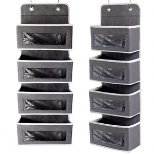 Collapsible Closet Hanging <b>Shelves</b> Storage Nursery Organizer the Door 4 Pockets Hanging Storage Organize for Hanging Storage Bag - Product Image 2