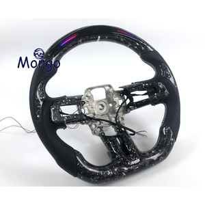 Volante Deportivo Personalizado de Fibra de Carbono y Cuero para <span class=keywords><strong>Mustang</strong></span> 2015-2021 GT <span class=keywords><strong>Shelby</strong></span> - Product Image 4