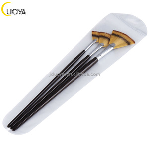 Pinceaux ronds plats LUOYA à poils longs pour l'art, en nylon et manche en bois, haute qualité, vente en gros, meilleur prix pour la <span class=keywords><strong>peinture</strong></span> - Product Image 6