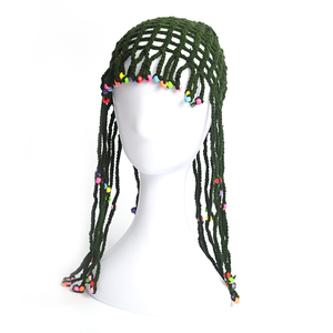 Cappello da donna moda europea e americana da spiaggia da sole cappello tessuto a mano puro gioiello transfrontaliero cappello cavo stile nazionale - Product Image 5