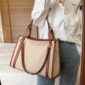 Unisex Durable Large Capacity PU Vintage Tote <b>Bag</b> with Zipper Closure Casual Shoulder <b>Underarm</b> <b>Bag</b> Luxury Set in New Colors - Product Image 3