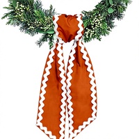 Ruban personnalisable en polyester de 54 pouces, vierge festonné pour broderie et monogramme, idéal pour les remises de diplômes et Thanksgiving, vente en gros