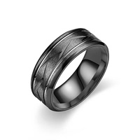 Bague en acier inoxydable pour homme et femme, texture sculptée, alliance de mariage, bijoux unisexes imperméables