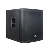Caisson de basses actif LEON AUDIO SPRX-18SUB de 18 pouces avec amplificateur DSP bi-amp Classe D intégré, 1100W RMS, 4800W Max, alimentation XLR, son de basses puissant