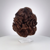 Perruque Lace Frontale 5x5 en Cheveux Brésiliens Vierge 100% Humains, Ondulation Profonde Souple et Volumineuse, Brun Naturel, 12 Pouces