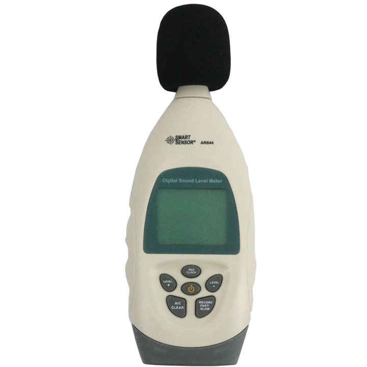 Smart Sensor AR844 Pengukur Level Suara Digital, Pengukur Tingkat Kebisingan dengan Perangkat Lunak 30 ~ 130dB