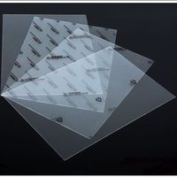 Vente en gros d'usine en Chine, feuilles de polystyrène PS transparentes brillantes écologiques, épaisseur 1-5 mm, taille 1220x2440 mm, A4/A5, échantillon personnalisé