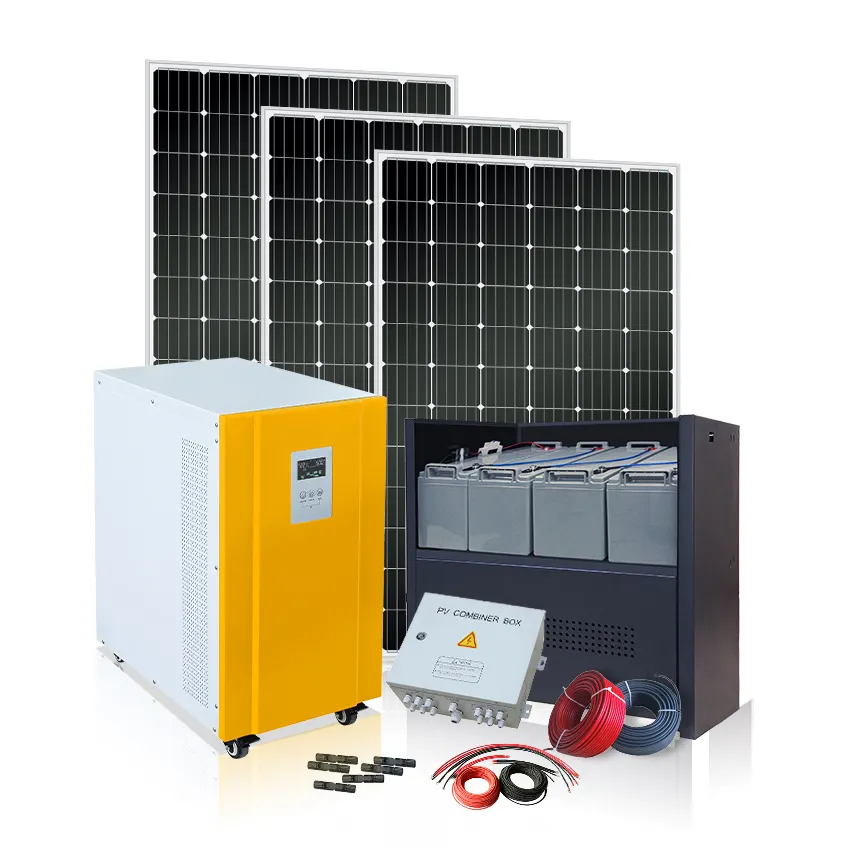 Compleet Zonnepaneel 10kw Off Grid Systeem Huis Solar Pv Energie Huishoudelijke Panel Power Systeem In India Voor Huis Dak