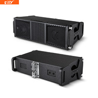 Sistema de Sonido AM208 de Alta Calidad con Altavoces de Línea Doble de 8 Pulgadas, Madera Contrachapada de Abedul, Equipo de Sonido para Iglesias, Altavoces de Línea Pasivos