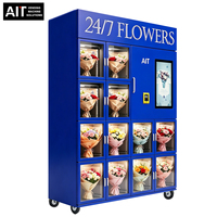 Distributeur automatique de fleurs AIT avec contrôle de la température pour la conservation des bouquets frais, prise en charge par SDK de plusieurs méthodes de paiement UVend