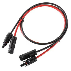 Cable de extensión solar fotovoltaica MC4, conector de inserción recta con contacto de cobre resistente al agua IP67 para uso en exteriores - Product Image 2