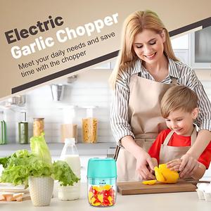 Picadora de Alimentos Eléctrica Portátil, Resistente al Agua y Duradera, Picadora de Frutas y Verduras, Venta Directa de Fábrica - Product Image 2