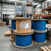 Wasserdichtes IP68 PVC Blaues Flachkabel 3-adrig Reiner Rotkupferleiter Tauchpumpen-Tiefbrunnenkabel Anpassbare Größe
