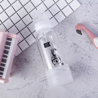 Mignon 400ml /13.5oz résistant à la chaleur adulte bébé biberon étudiant sucette paille gravité boule verre lait jus bouteille