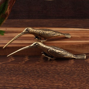 Escultura de Pájaro Cuervo en Latón, Figura Animal, Decoración de Mesa, Adorno para el Hogar, Artesanía en Cobre - Product Image 2