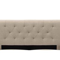 Lits doubles modernes et contemporains avec capitonnage boutonné, cadre en fer et revêtement en tissu, avec rangement