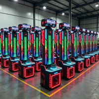 Machine d'arcade de boxe ludique à monnayeur, jeu de test de force Hercules avec marteau, pour parc d'attractions intérieur