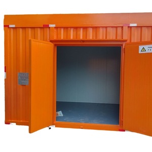 Armario de Almacenamiento a Prueba de Explosiones, de Acero, Color Naranja, con Cerradura, para Materiales Peligrosos, Uso en Almacenes - Product Image 1